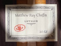 2025 Classical Guitar by Luthier Matthew Ray Chaffin - Spruce, Indian Rosewood