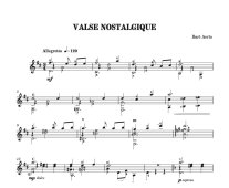 Aerts | Valse nostalgique for solo guitar