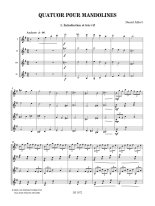 Ahlert | Quatuor pour mandolines for 4 mandolins