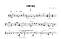 Albert | Etudes, volume 1 for solo guitar