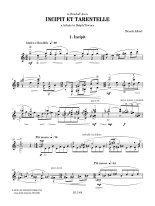 Albert | Incipit et Tarentelle for solo guitar