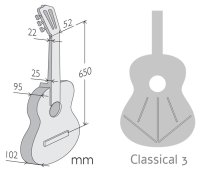 Alhambra 1OP-US Classical Guitar, Solid Cedar Top, #2080-CD1BdD