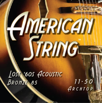 American String BR1150 Lost 60s Acoustic Strings, .011-.050