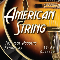American String BR1356 Lost 60s Acoustic Strings, .013-.056