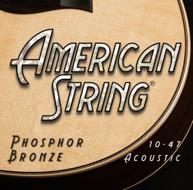American String PB1047 Phosphor Bronze Acoustic Strings, .010-.047