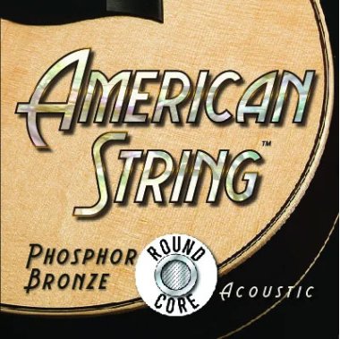 American String PB1253RC Phosphor Bronze Round Core Strings, .012-.053