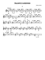 Andrei | Transylvaniennes for solo guitar