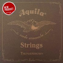 Aquila 167U ThunderBrown 4 String Bass Ukulele Strings, 23-26 inch scale