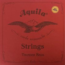Aquila 168U ThunderRed 4 String Bass Ukulele 23-26" Scale Strings