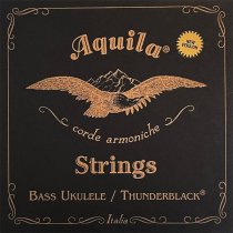 Aquila 170U ThunderBlack 4 String Bass Ukulele Strings, 23-26 inch scale