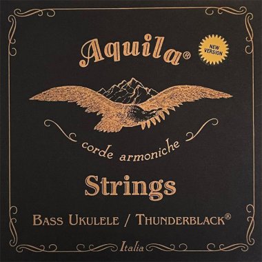 Aquila 170U ThunderBlack 4 String Bass Ukulele Strings, 23-26 inch scale