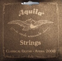 Aquila Ambra 2000 Classical Guitar Strings 173C Normal Tension, Bass Set