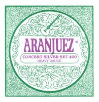 Aranjuez Concert Silver 400 HT Classical Guitar Strings, Bass Set