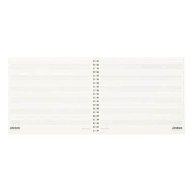 Archives Spiral Bound Manuscript Paper Book, 6 Stave, 64 Pages