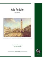 Arie Antiche Vol. 1 arr. by Caceres for guitar and vocals