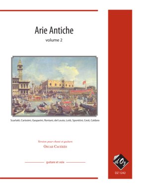 Arie Antiche Vol. 2 arr. by Caceres for guitar and vocals