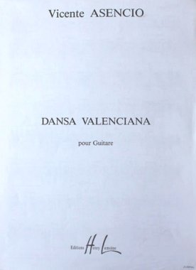 Asencio | Dansa Valenciana pour guitare for solo guitar