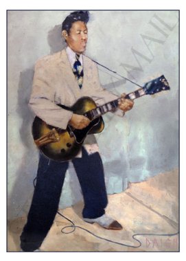 At Moxie’s Notecard by illustrator Rick Daigh