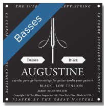 Augustine Black LT Classical Guitar Strings, Bass Set