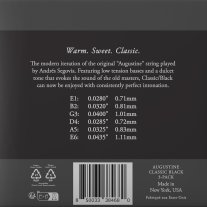 Augustine Classic NT Black LT Classical Guitar Strings 3-Pack