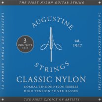Augustine Classic NT Blue HT Classical Guitar Strings 3-Pack
