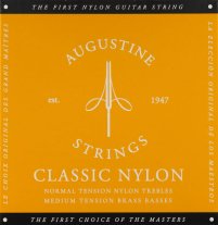 Augustine Classic NT Gold MT Classical Guitar Strings, Full Set