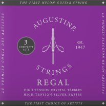 Augustine Regal Blue HT Classical Guitar Strings 3-Pack