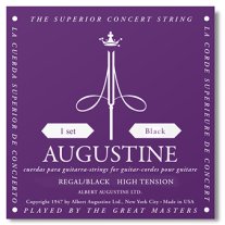 Augustine Regal HT Black LT Classical Guitar Strings, Full Set
