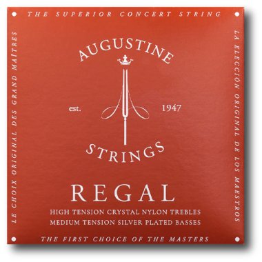 Augustine Regal HT Red MT Classical Guitar Strings, Full Set
