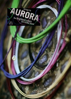 Aurora Electric Bass Strings Coated Black 4 String Set, 45-105
