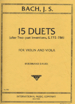 Bach | 15 Duets for violin and viola