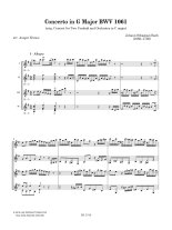 Bach | Concerto in G Major BWV 1061 for 4 guitars