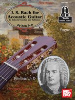 Bach | J.S. Bach for Acoustic, Guitar Book + Online Audio for guitar
