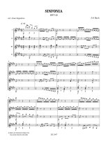 Bach arr. by Agostino | Sinfonia BWV 29 for 4 guitars