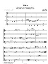 Bach arr. by Gorbach | Fuga, BWV 71 for 4 guitars