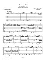 Bach arr. by Krause | Six Trio Sonatas, Sonata III for 3 guitars