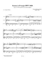 Bach arr. by Krause | Sonata in D major BWV 1028 for 3 guitars