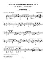 Barrios | Agustin Barrios Recordings, vol. 2 for solo guitar