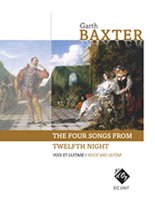 Baxter | The Four Songs From Twelfth Night for guitar and voice