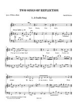 Baxter | Two Songs of Reflection for voice and piano