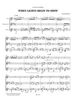 Baxter | When Lights Begin to Show for guitar, flute and clarinet