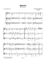 Beethoven | Menuet, WoO. 10, No. 2 for 3 guitars