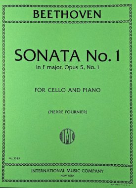 Beethoven | Sonata No. 1 in F major, Op. 5 No. 1 for cello and piano