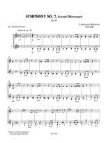 Beethoven | Symphony No. 7, Second Movement Op.92 for 2 guitars