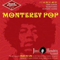 Black Diamond Jimi Hendrix Acoustic JH1151S Silver Plated Light 11-51
