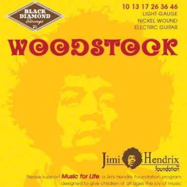 Black Diamond Jimi Hendrix JH1046N Nickel Wound Electric Light 10-46