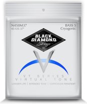 Black Diamond N450MCY-37 Stainless Steel 5 String Bass Set 45-125