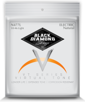 Black Diamond N477L Nickel Wound Electric Guitar Strings Light 10-46