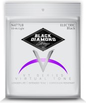 Black Diamond N477LB Black Coated Electric Guitar Strings Light 10-46