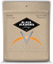 Black Diamond Phos Bronze Acoustic Guitar Strings N600L Light 12-53